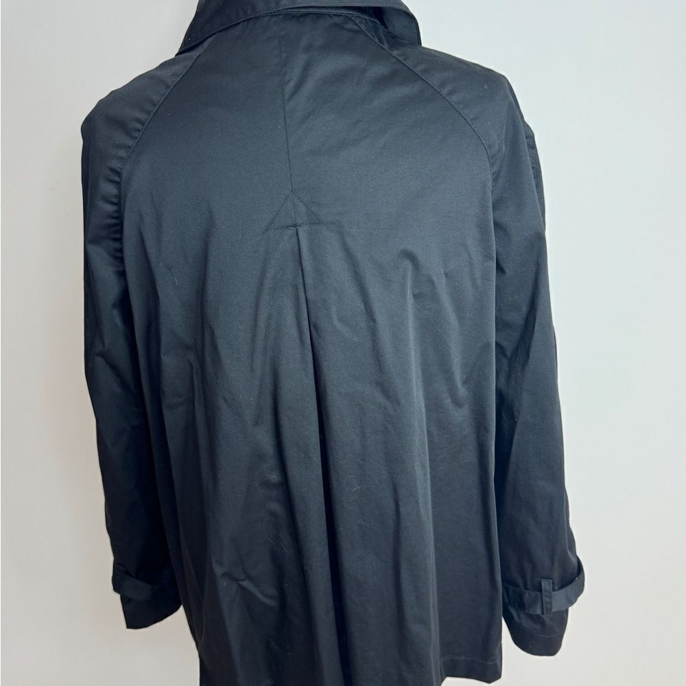 NORMA KAMALI Jacket Black Cropped Swing Lightweight Coat Women's Sz 10 - Picture 4 of 7